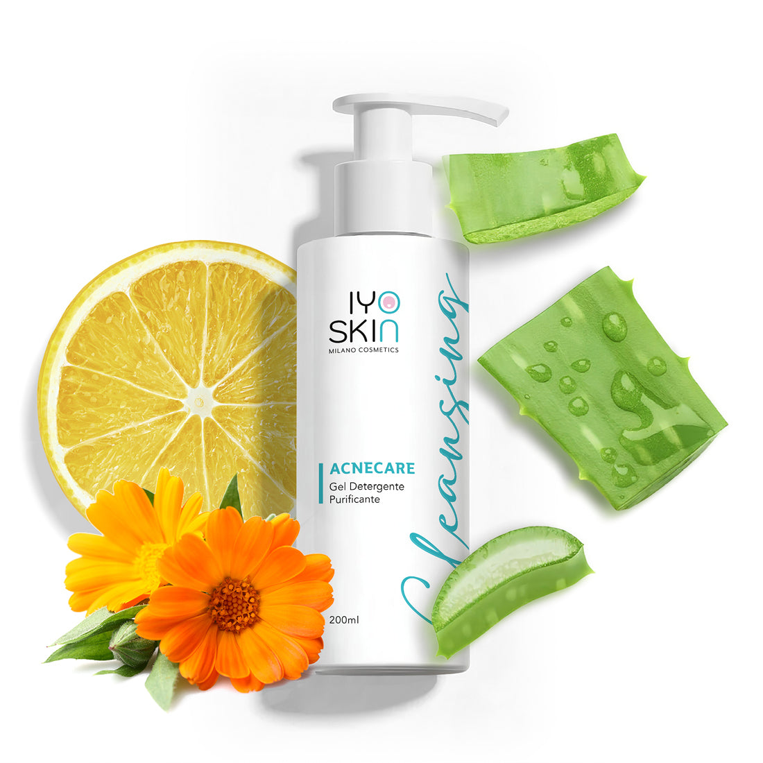 Gel Detergente Purificante Acnecare IYOSKIN – Pulizia Profonda e Riequilibrante