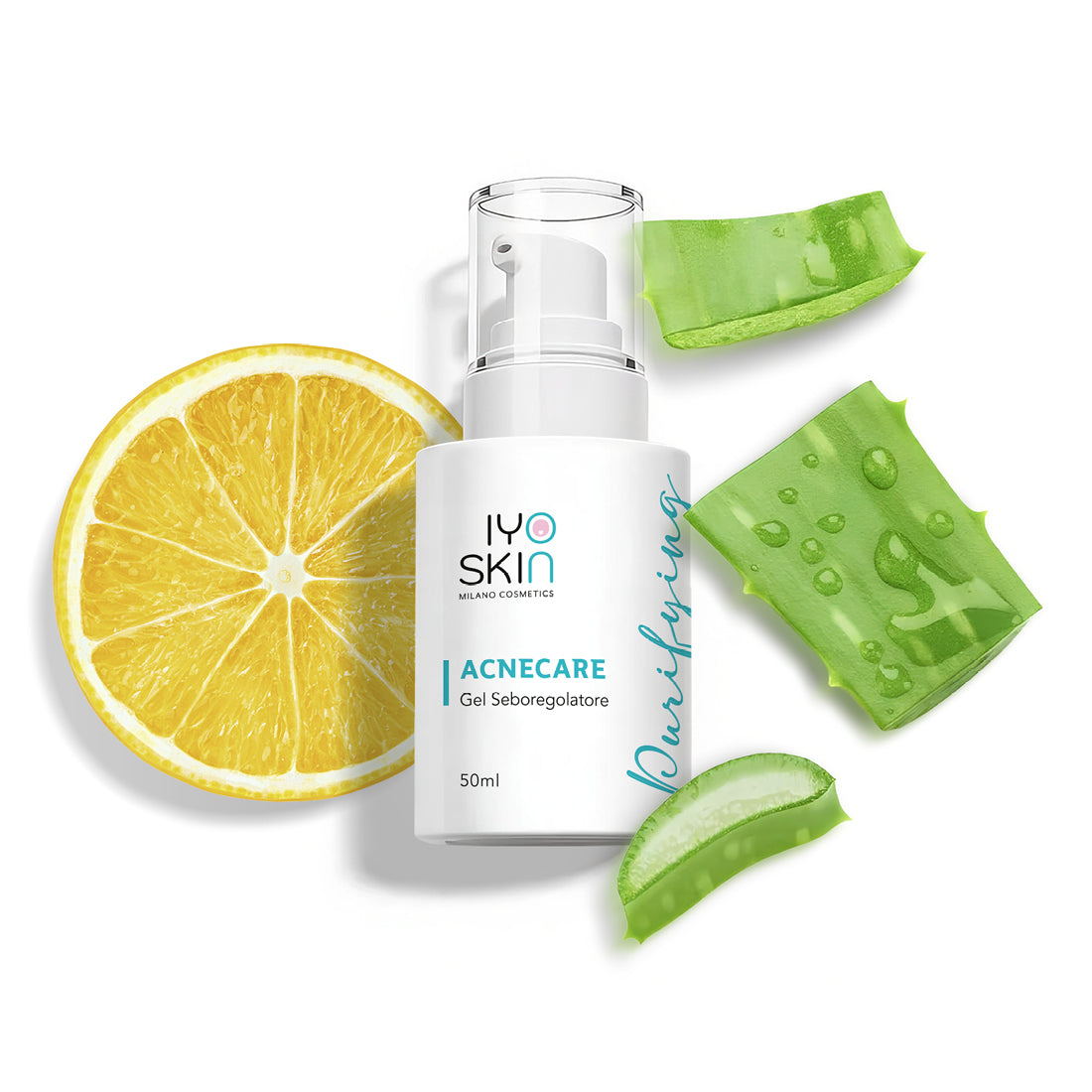 Acnecare Gel Viso IYOSKIN – Idratante Specifico per Pelli Impure e Miste