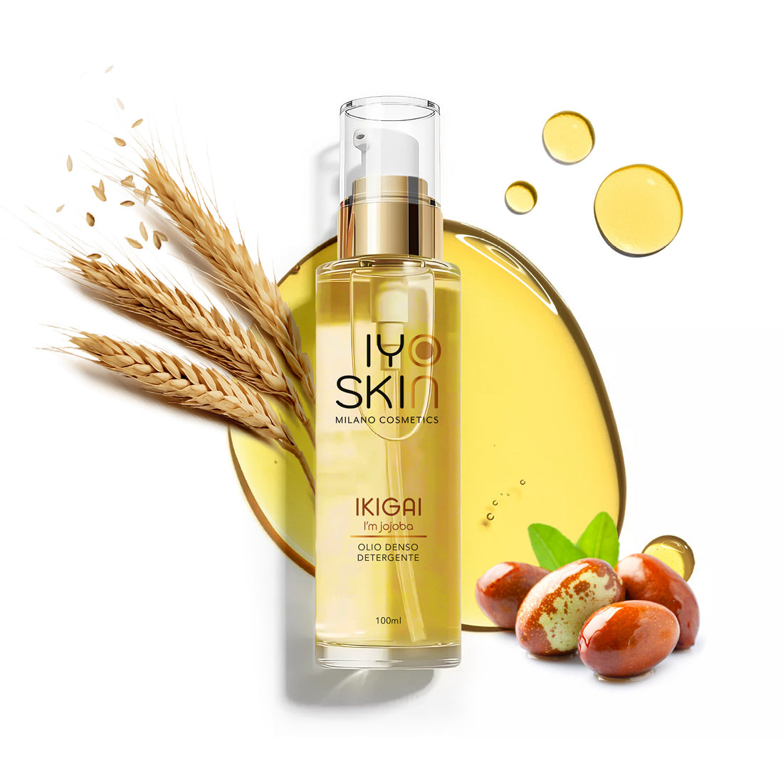 Ikigai: Olio Detergente Viso e Struccante Denso Bio-Affin