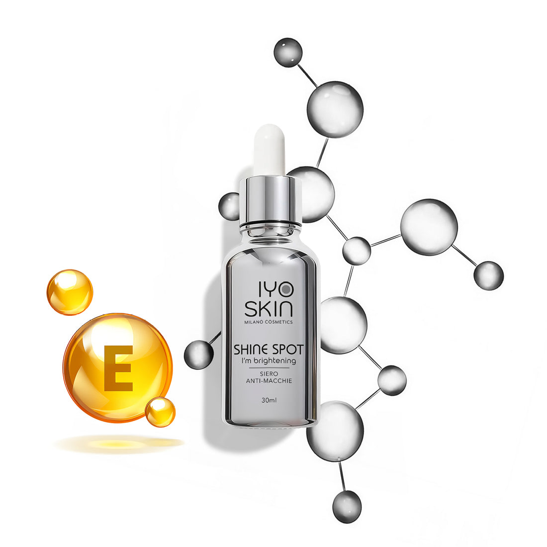 Siero Viso Anti-Macchie IYOSKIN – Trattamento Depigmentante Avanzato con Dimetilmetossi Cromanil Palmitat